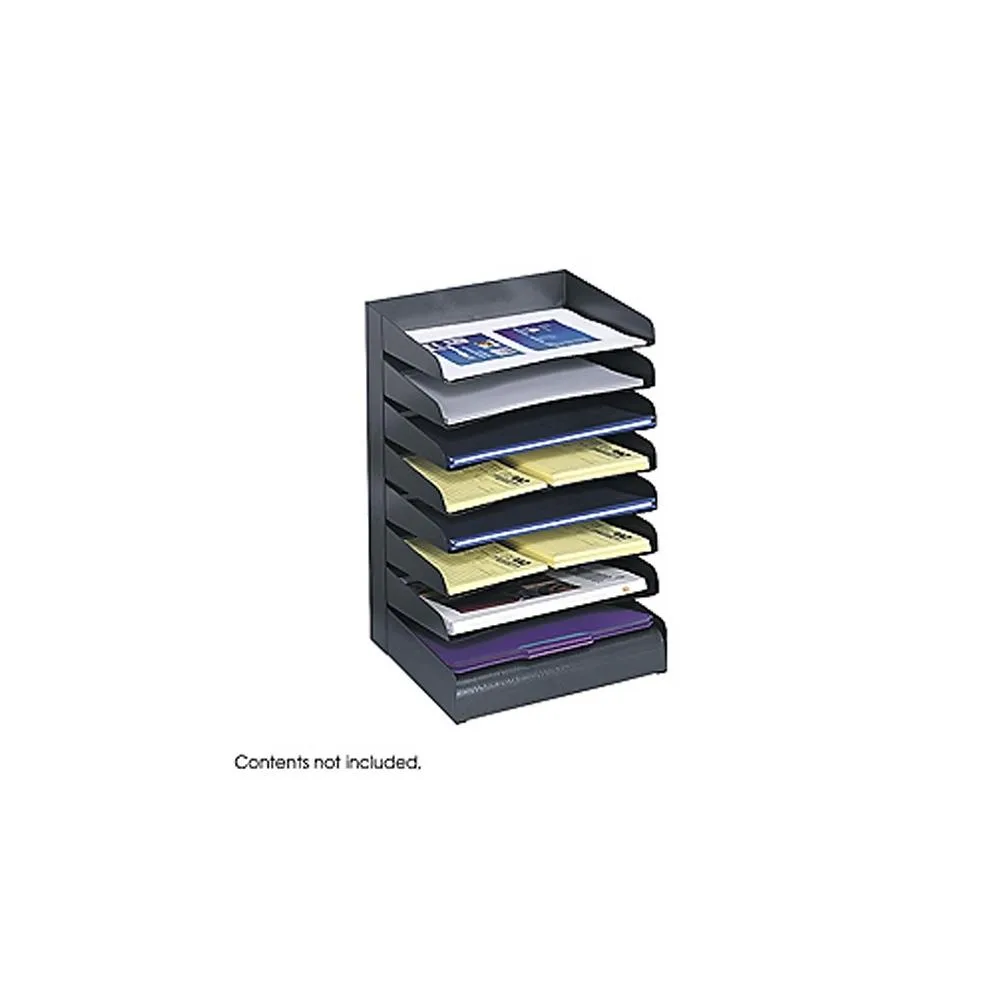 Safco Products Safco Products 3129BL 8-Tier Steel Desk Tray Sorter office furniture — product photo