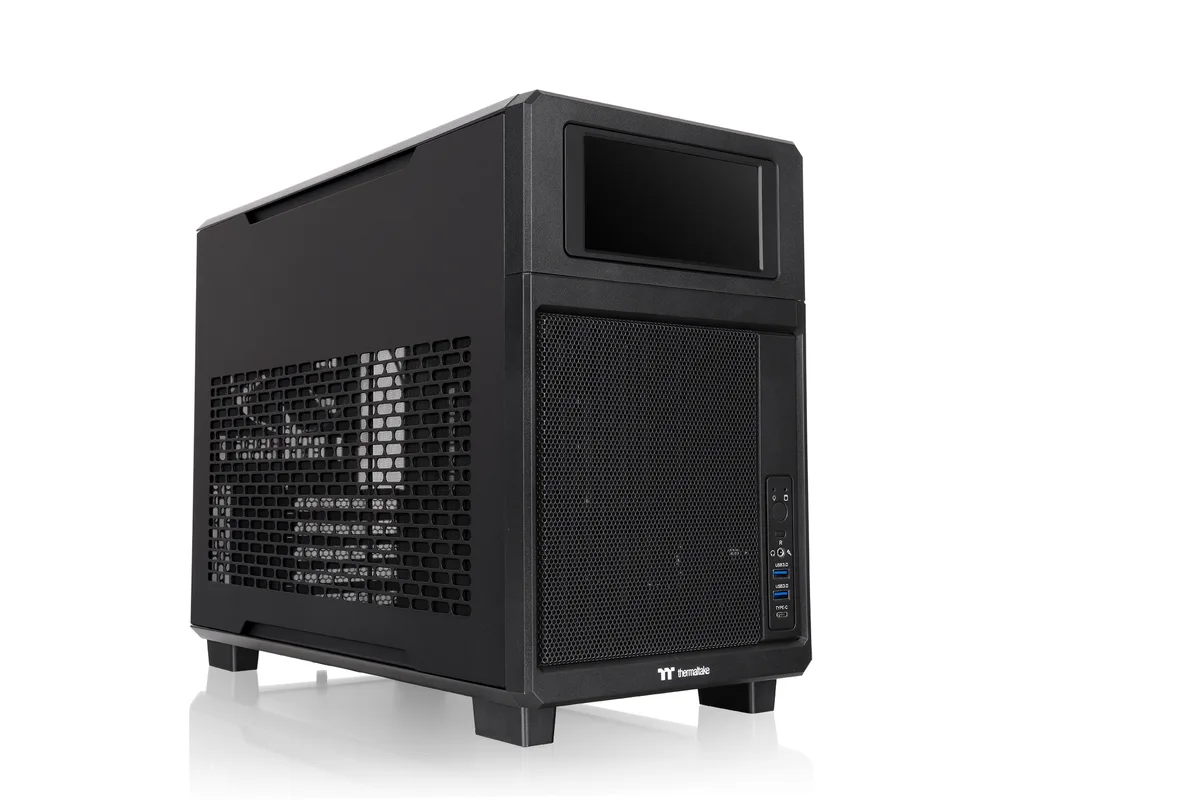 Thermaltake Thermaltake TR200 CA-11L-00S1NN-01 PC case 6.0 inch LCD Black — product photo