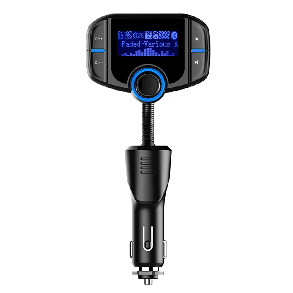 ESTONE ESTONE BT70 Bluetooth FM Transmitter 1.7 Inch Display QC3.0 2.4A Dual USB TF Card — product photo