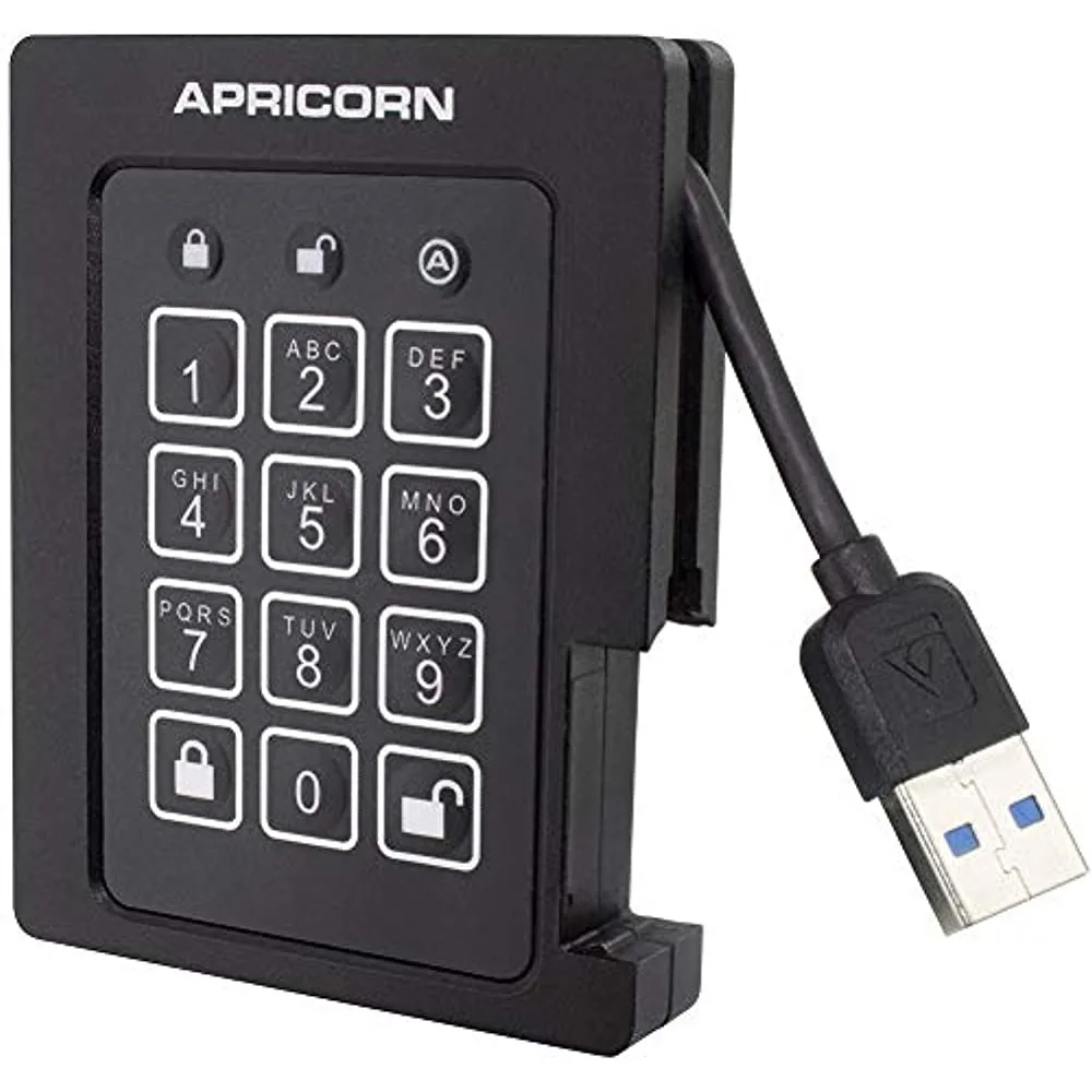 Apricorn Apricorn Aegis Padlock ASSD-3PL256-2TBF 2 TB portable SSD — product photo