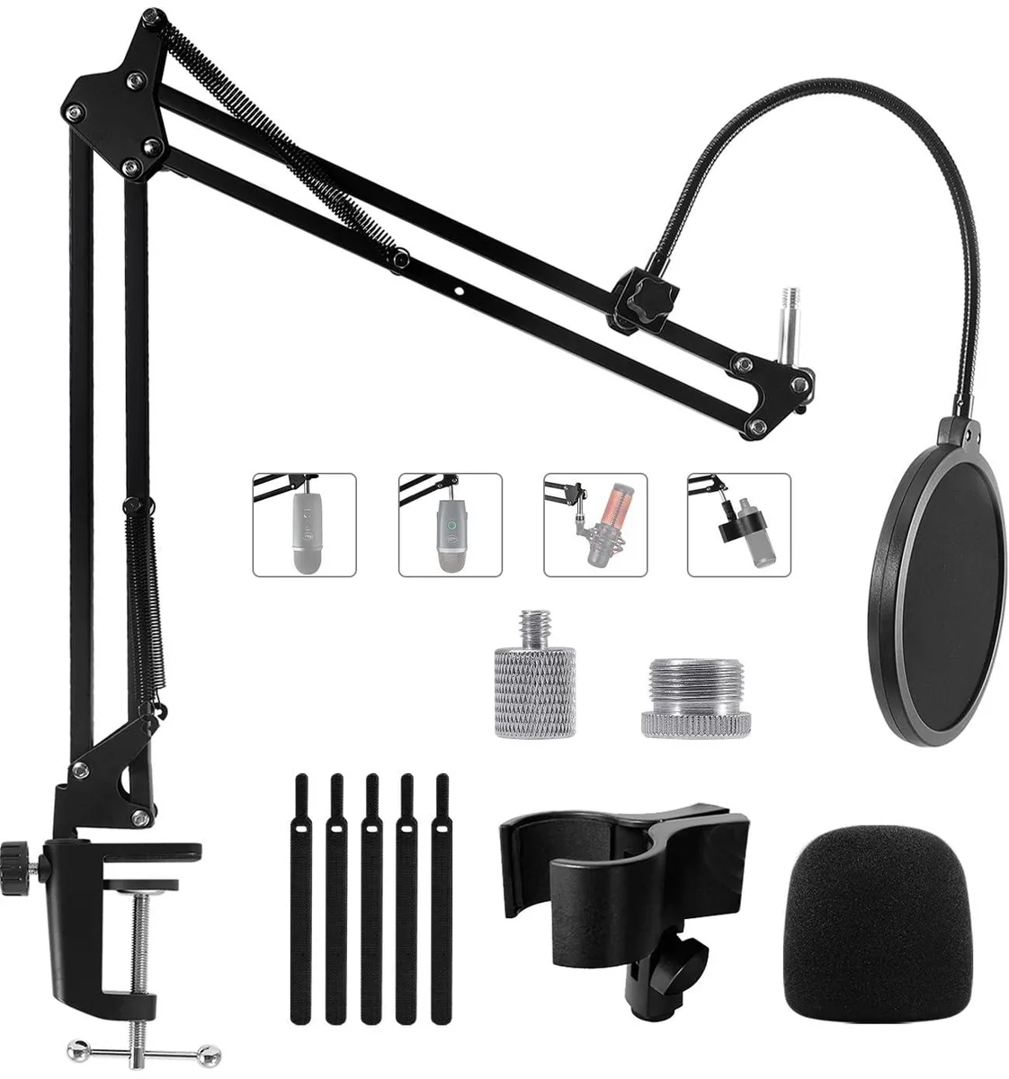  Oimlfus MIC-DeskStand-02 Boom Arm Microphone Stand 70 cm Black — product photo