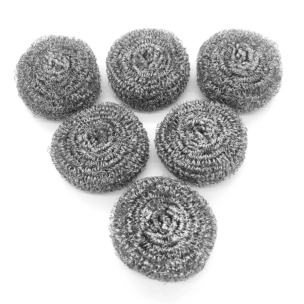  Stainless Steel Wool Scrubber 6 Pack 410 Stainless Steel — product photo