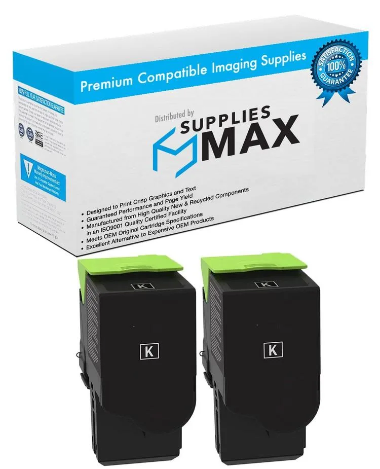 SuppliesMax SuppliesMax Remanufactured Xerox C310/C315 Black High Yield Toner 2-Pack 8000 Pages — product photo