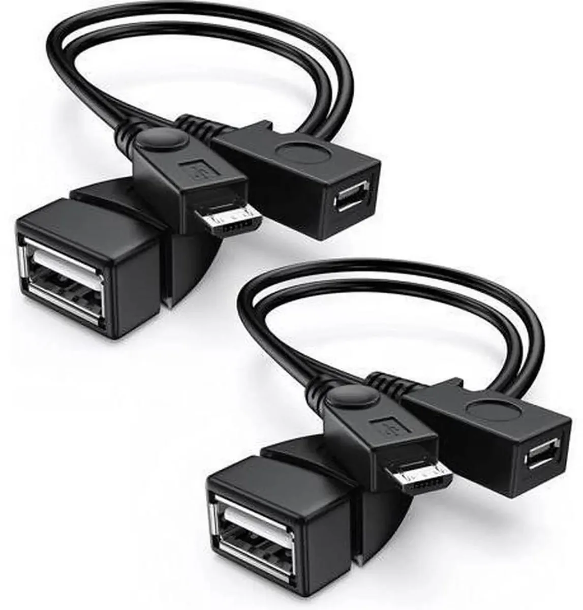 SMUGDESK SMUGDESK 2Pack 2in1 Micro USB OTG Cable with Power Supply — product photo