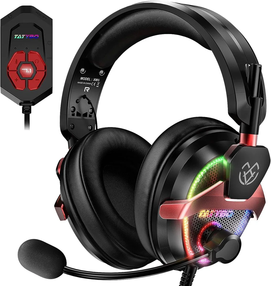 BFKK BFKK gaming headset 7.1 surround RGB 3.5mm USB — product photo