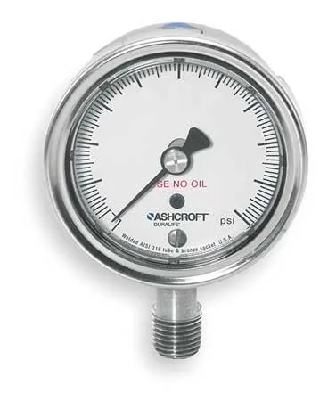 Ashcroft Ashcroft 251009 Industrial Pressure Gauge 0-15 psi 2 1/2 in — product photo