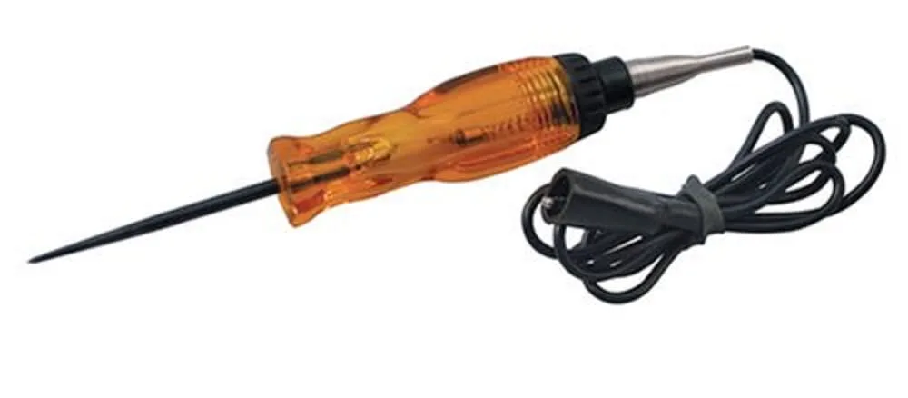 Yellow plastic probe with pointed metal tip and black grip