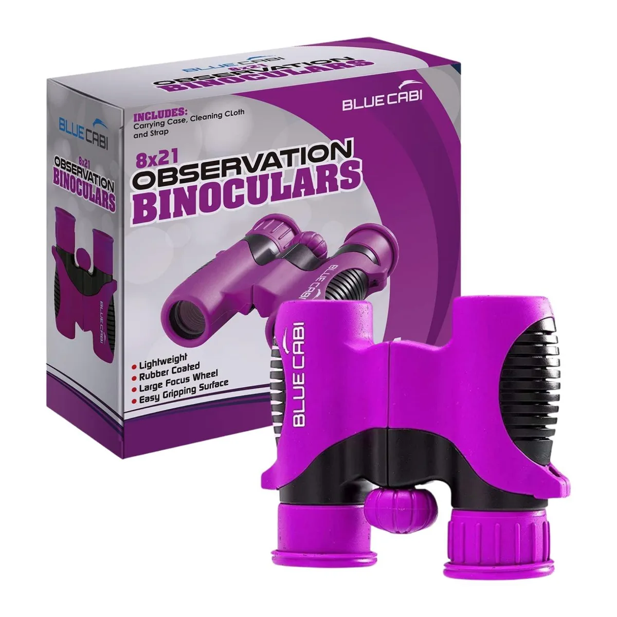 1000 Toys 1000 Toys BlueCabi 8x21 Kids Binoculars Purple/Black — product photo