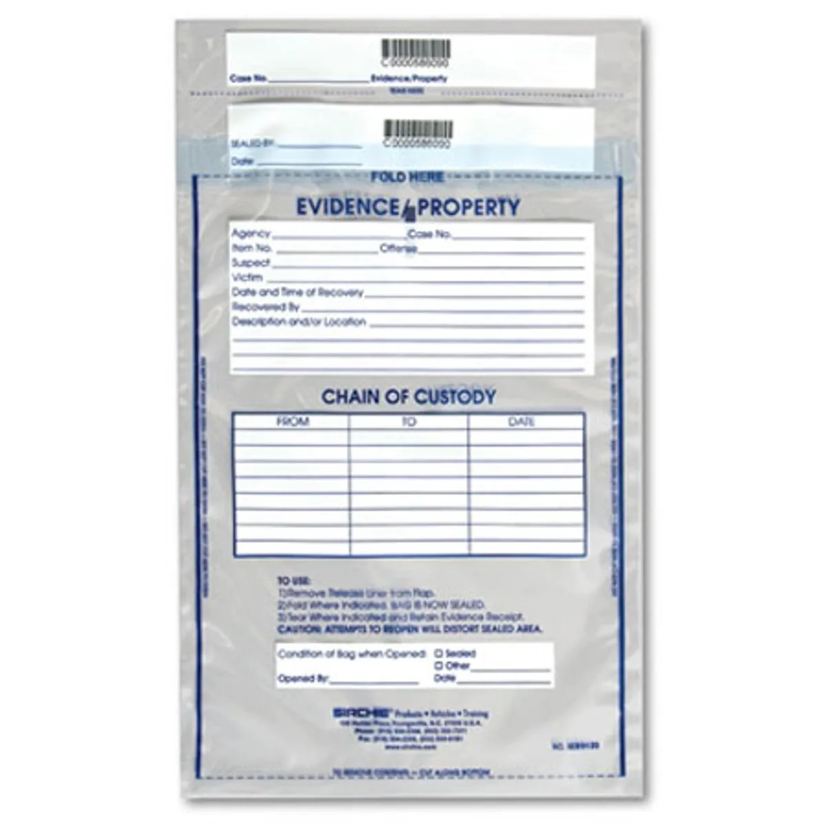 Sirchie Sirchie Integrity Evidence Bag 9x12" 100 Pack #IEB9120 — product photo