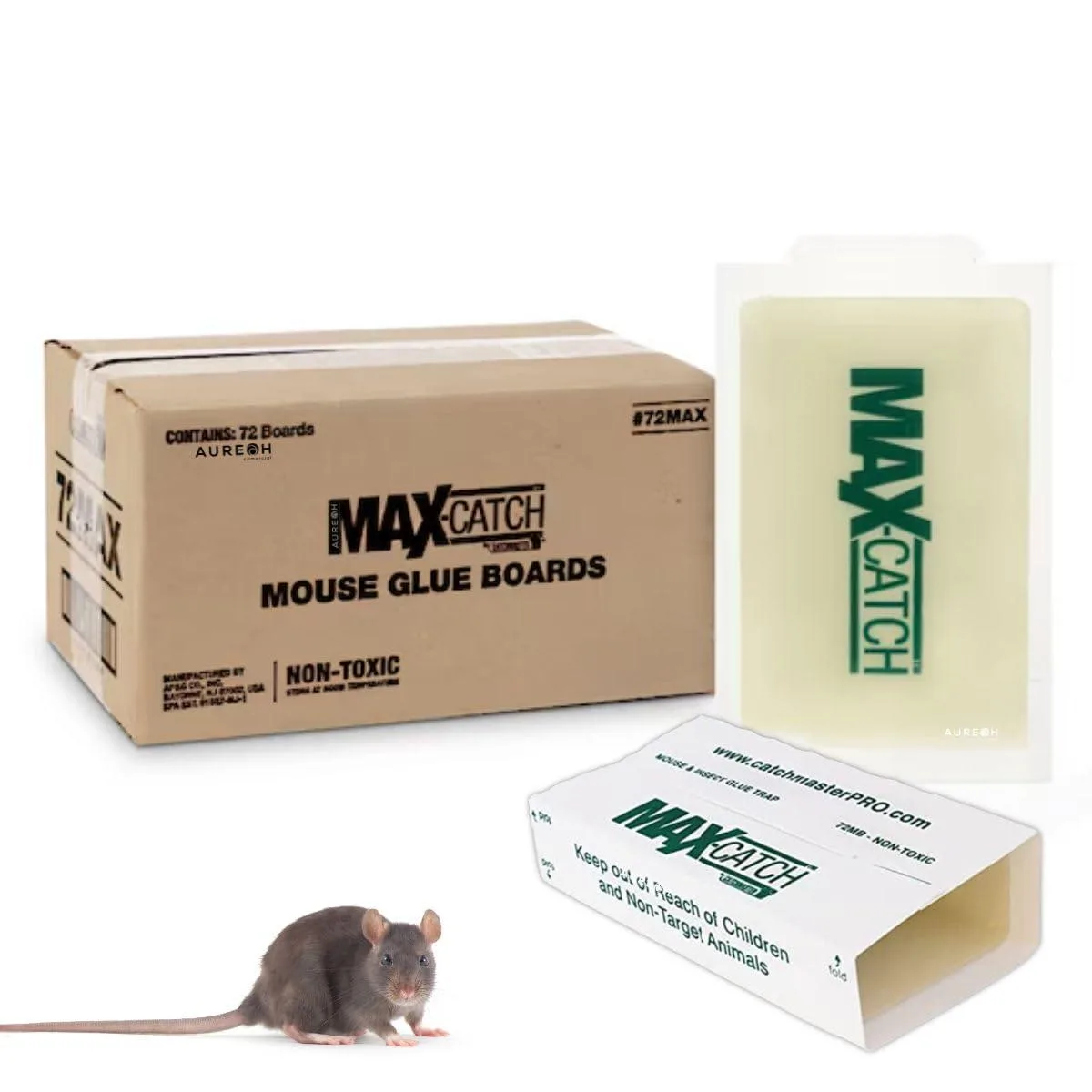 Catchmaster 72 Mouse Glue Boards 12 Pack Peanut Butter Scent — product photo