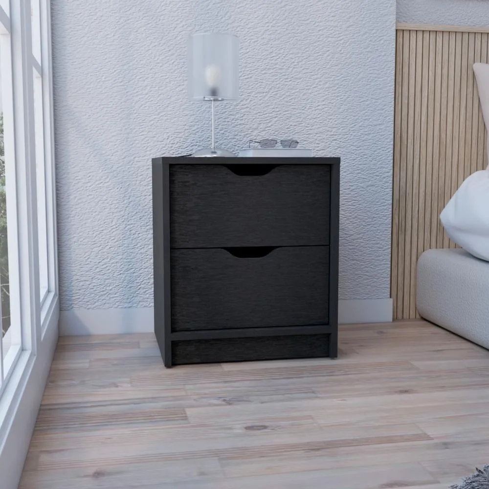 tuphen tuphen Basilea 2-Drawer Nightstand Black — product photo