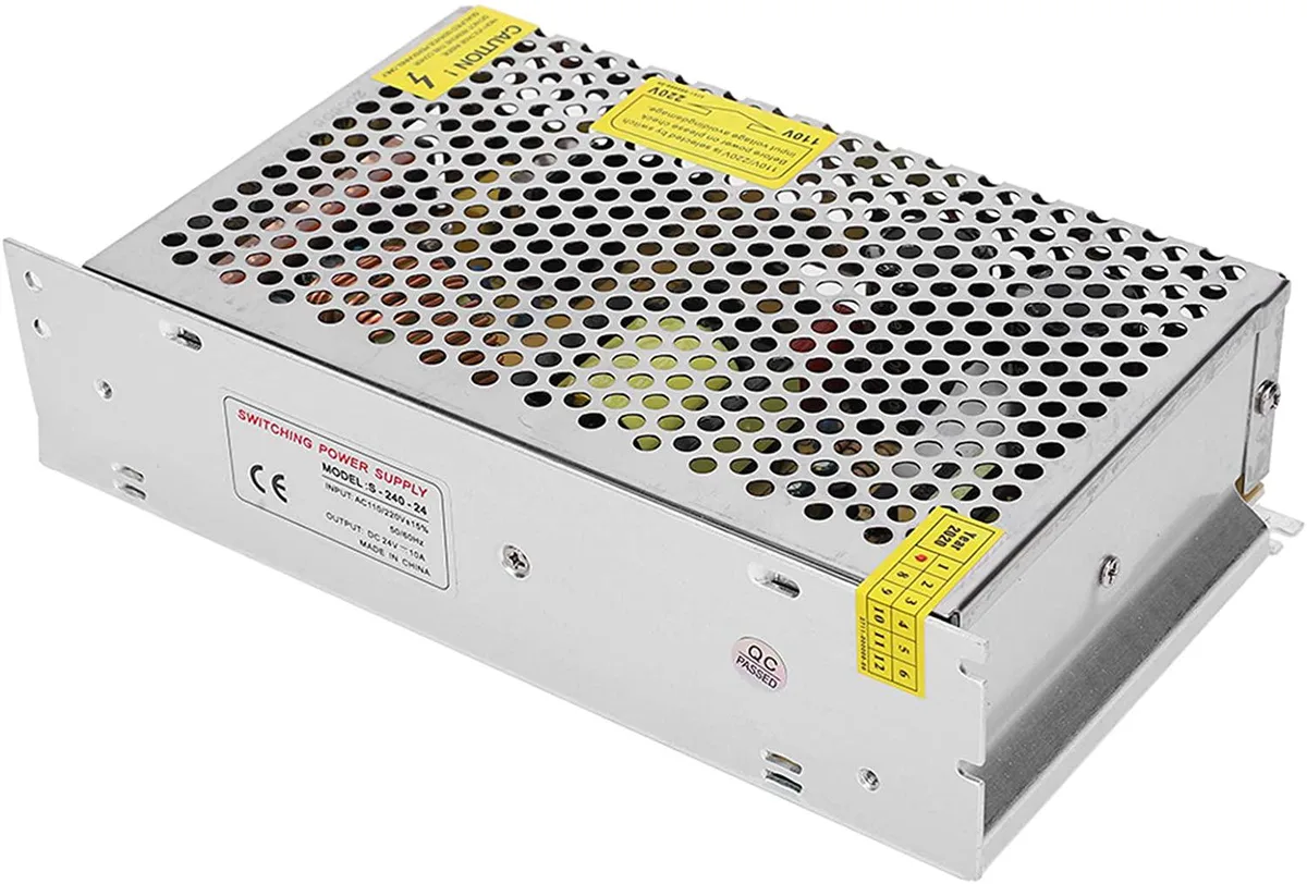 myVolts myVolts S-240-24 24V 10A 240W pink power supply — product photo