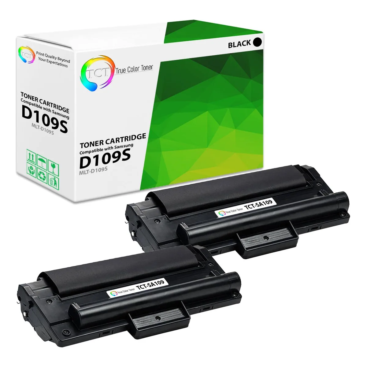 True Color Toner True Color Toner D109S Toner Cartridge 2 Pack Black 2000 Pages SCX-4300 — product photo