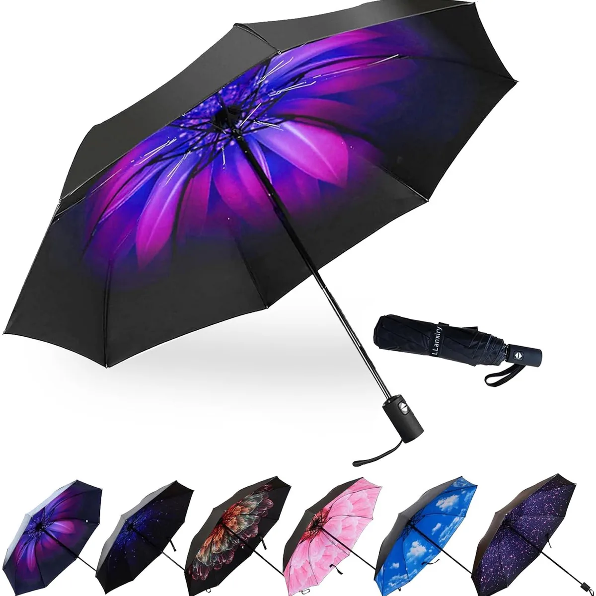  LLanxiry L-LXS 44 Inch Automatic Umbrella Orchid — product photo