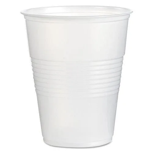 Clear polypropylene 16oz cold cups in bulk packaging