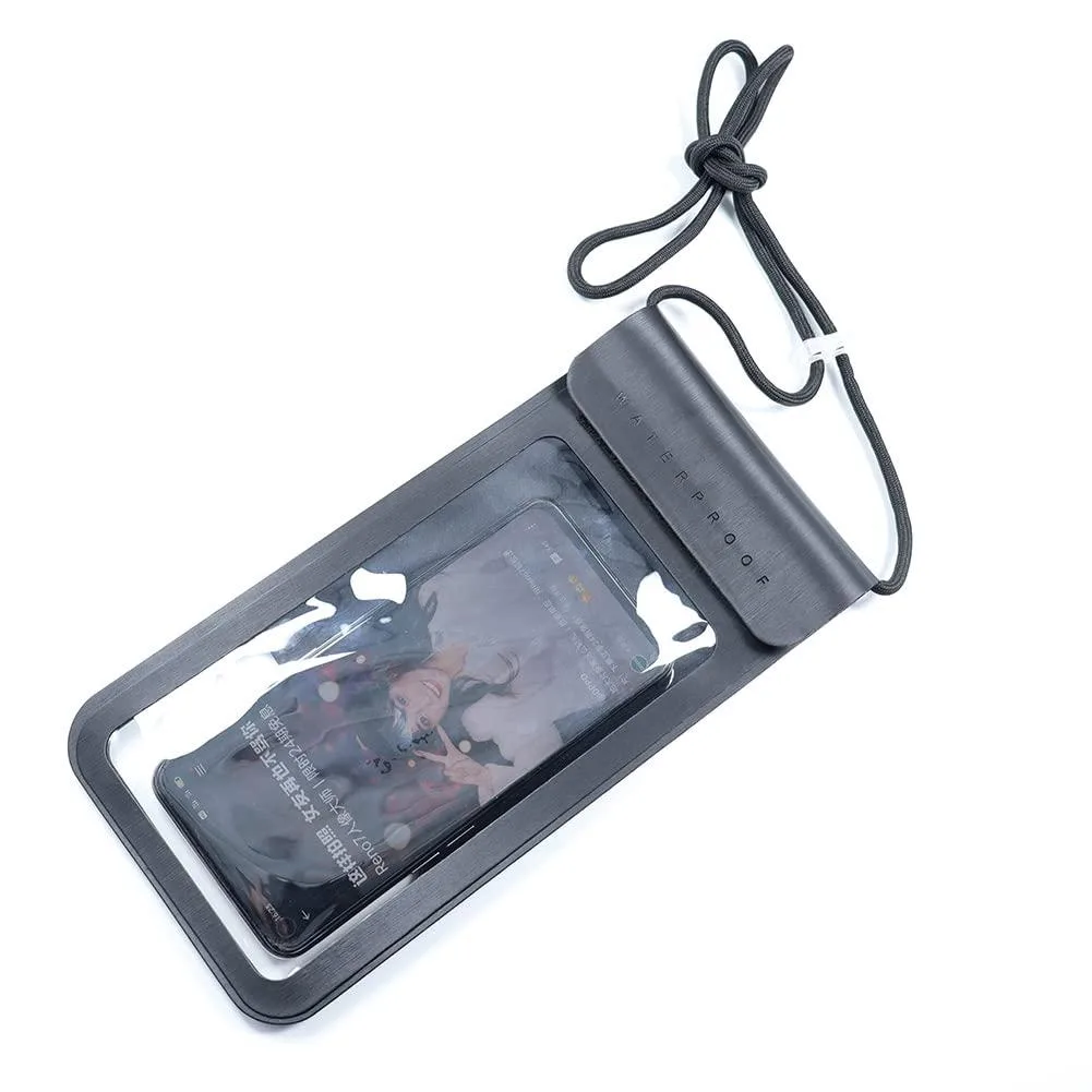No Sew No Sew waterproof phone pouch IPX8 black 6.9 inch — product photo