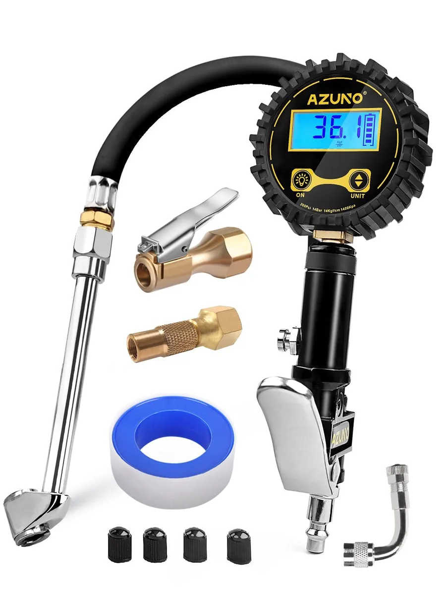 KEHIPI KEHIPI TIG200B Digital Tire Inflator 200 PSI .1 Res 7pcs — product photo