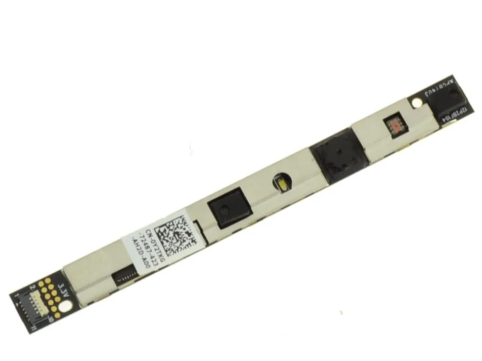 Small rectangular Dell webcam module for XPS 15 9530, silver finish