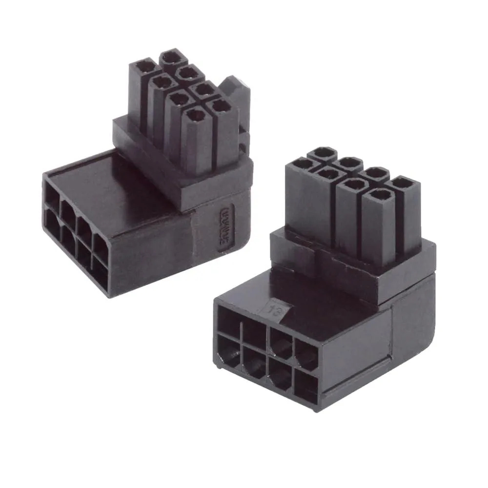 Fervit Fervit ATX 8P Male to Female 90 Degree Up Down Angled Power Adapter 2pcs — product photo