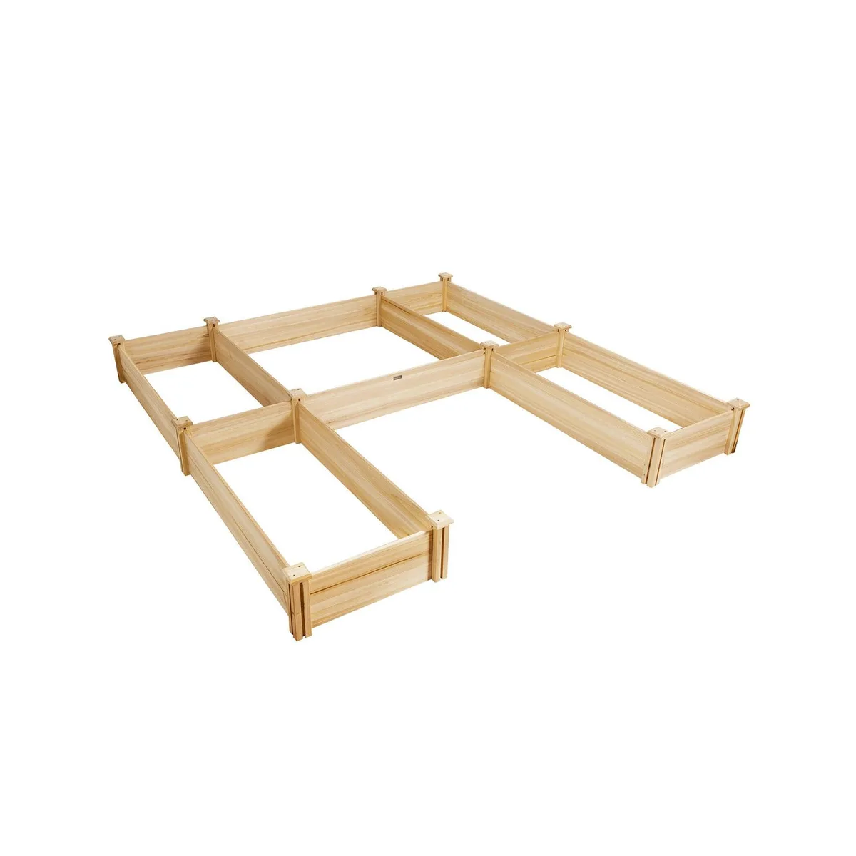 SlickBlue SlickBlue U-Shaped Fir Wood Raised Garden Bed 92.5'' x 95'' x 11' — product photo