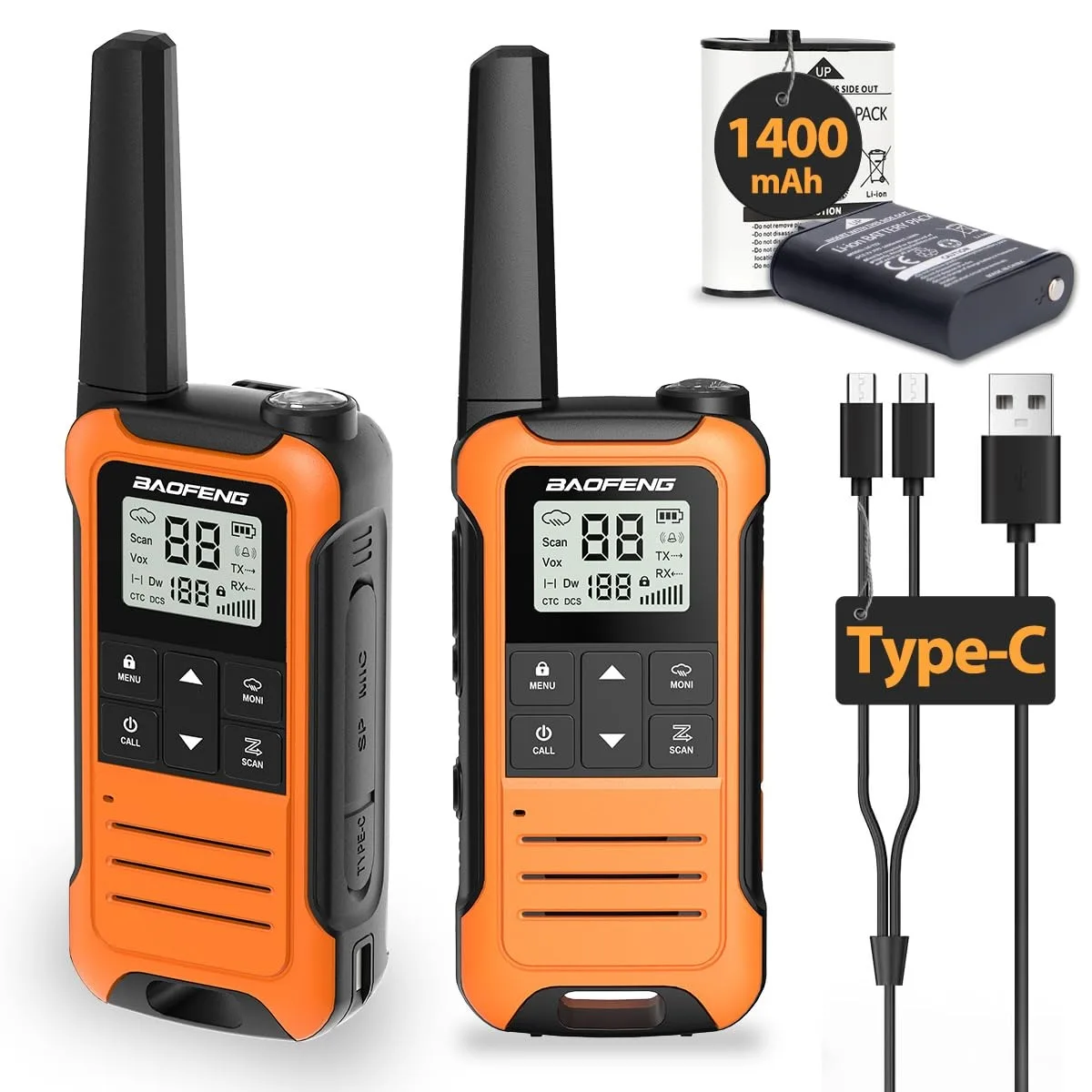  EMERSON F22 FRS Radio 22ch 155 codes 1400mAh 2 Pack — product photo
