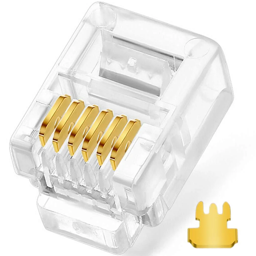  Zebra NE-TC-6P-RJ12-26 6P6C Modular Plug 20 Pack — product photo