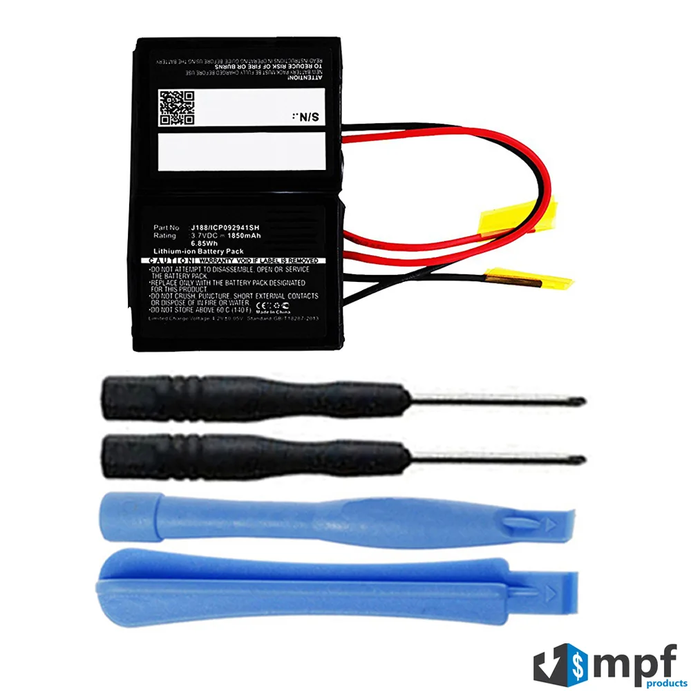 MPF Products MPF Products J188/ICP092941SH Battery Replacement Beats Pill 1.0 3.7V 1850mAh 6.85Wh — product photo