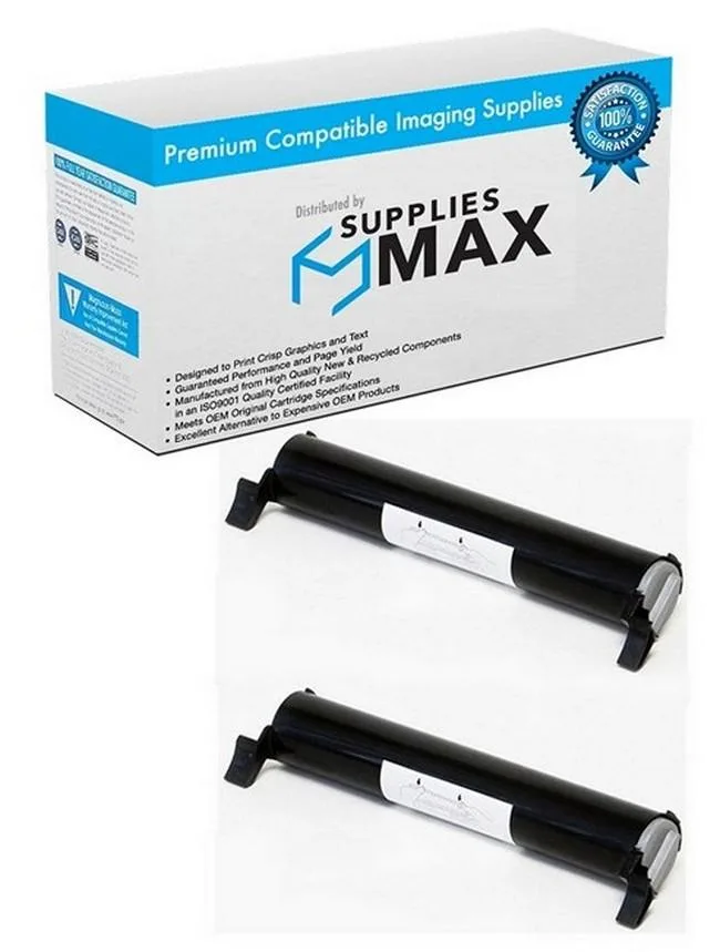 SuppliesMax SuppliesMax KX-FAT92_2PK Black Toner Cartridge 2 Pack 2000 Pages — product photo