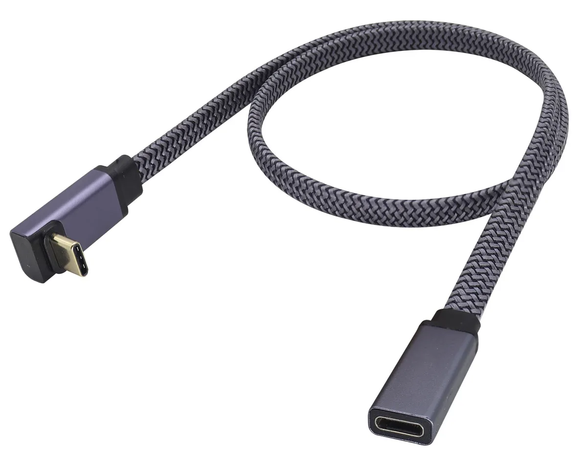 Vszerda Vszerda Up&Down Angle USB C to USB C Braided Cable 10Gbps 60W 4K 60Hz 0.6m — product photo