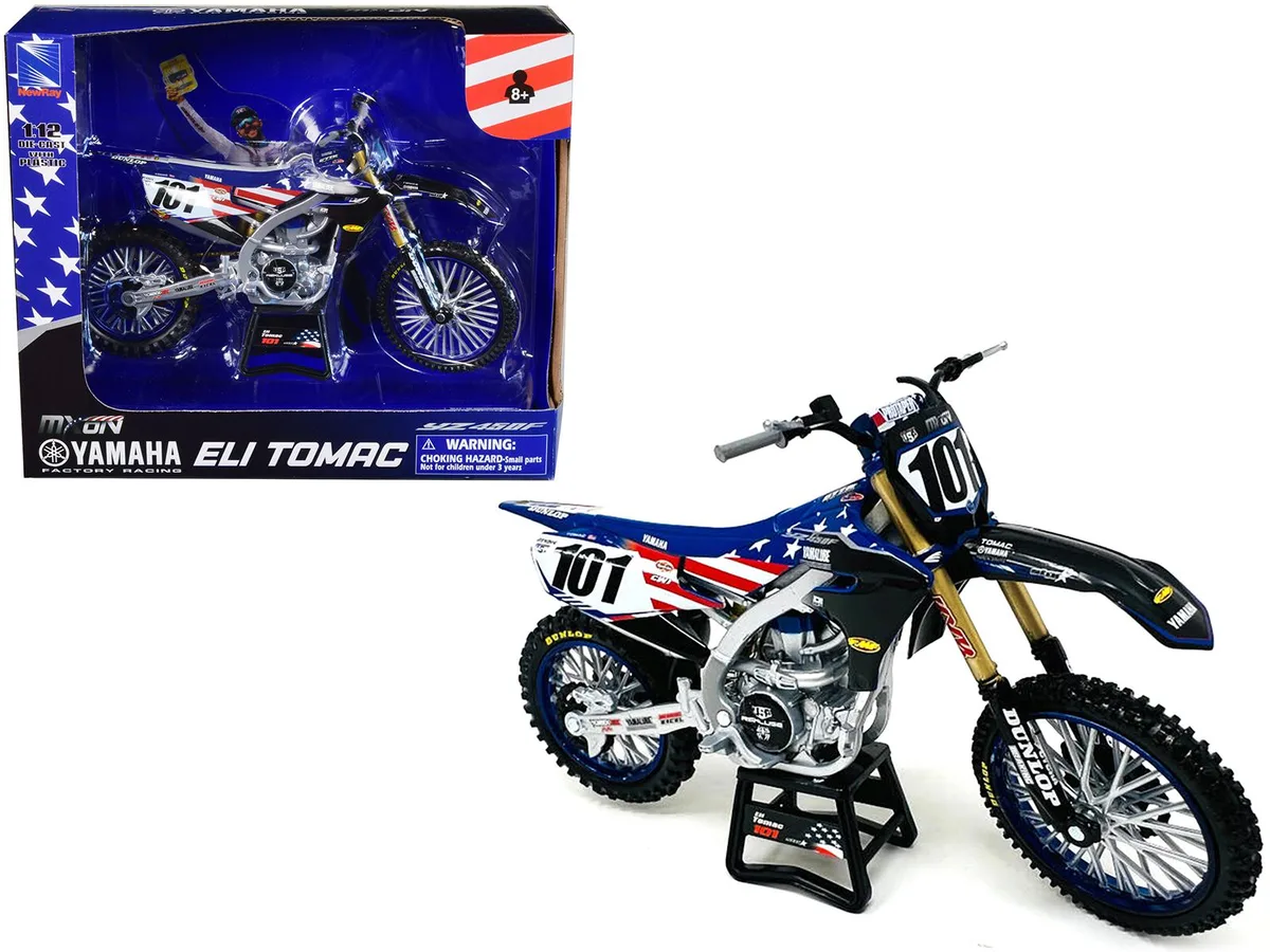 New Ray Toys New Ray Toys Yamaha YZ450F #101 Eli Tomac 1/12 Hobby Collectible — product photo