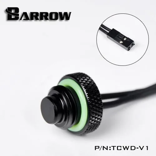 Barrow Mods Barrow Mods G1/4" 10K Temperature Sensor Stop Fitting Black diy cooling — product photo