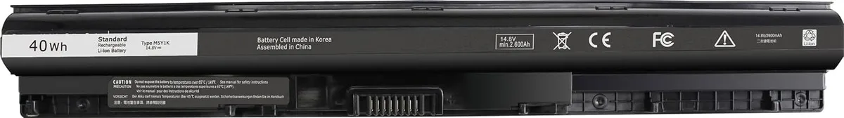 TAURKENAM TAURKENAM M5Y1K laptop battery 14.8V 2600mAh 38Wh 4-cell — product photo