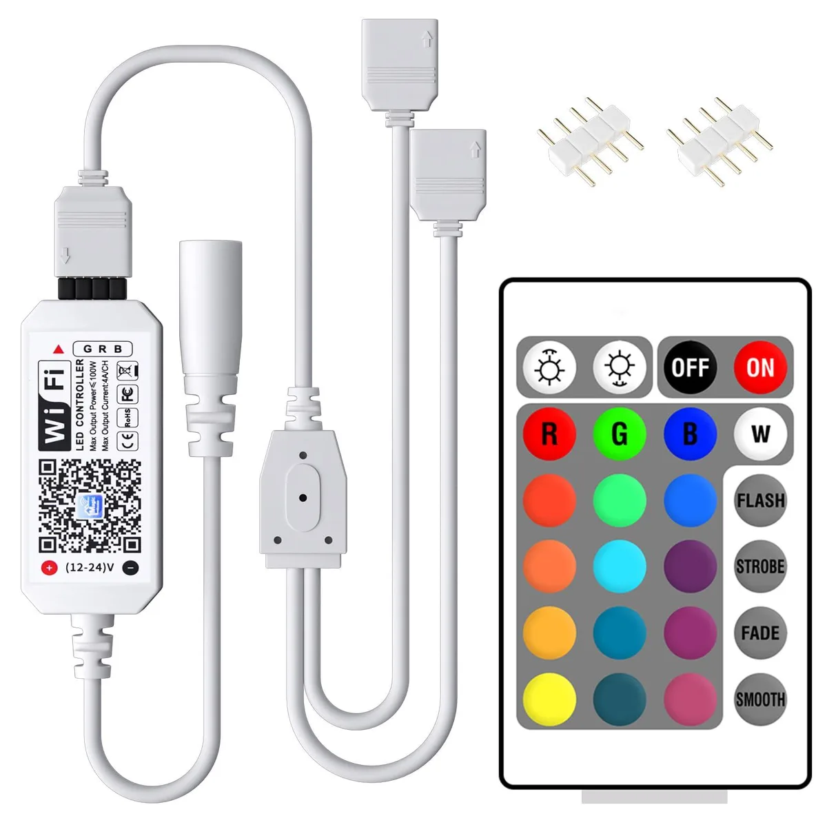  TP-LINK HAO032 WiFi LED Controller 24-Key Remote RGB 36W 12V — product photo