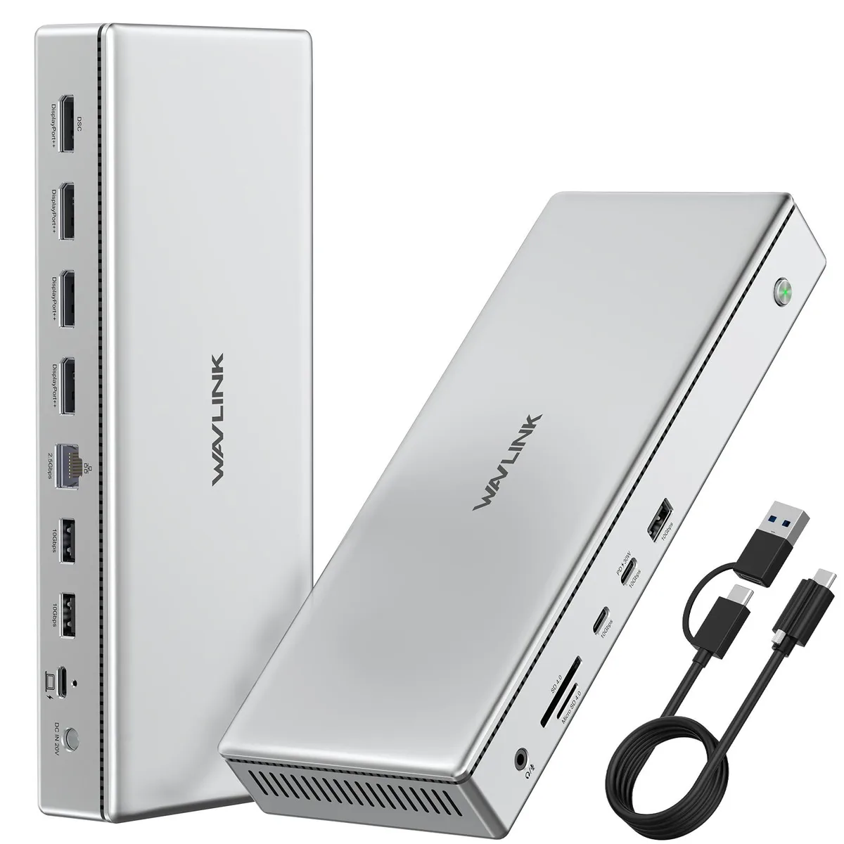 Wavlink Wavlink WL-UG75PD1-4D2 Docking Station 4×DP 1.4 2.5GbE 100W PD — product photo