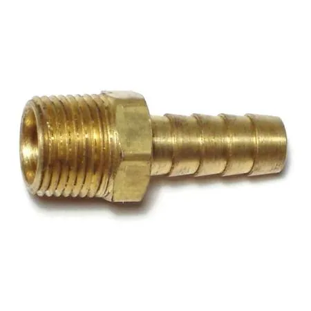 MIDWEST FASTENER CORP MIDWEST FASTENER CORP 66511 Brass Hose Barbs 4PK — product photo