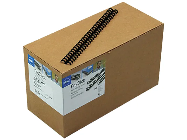 Swingline Swingline 2514700 ProClick Binding Spines 5/16" 45 Sheet Black 100 Pack — product photo
