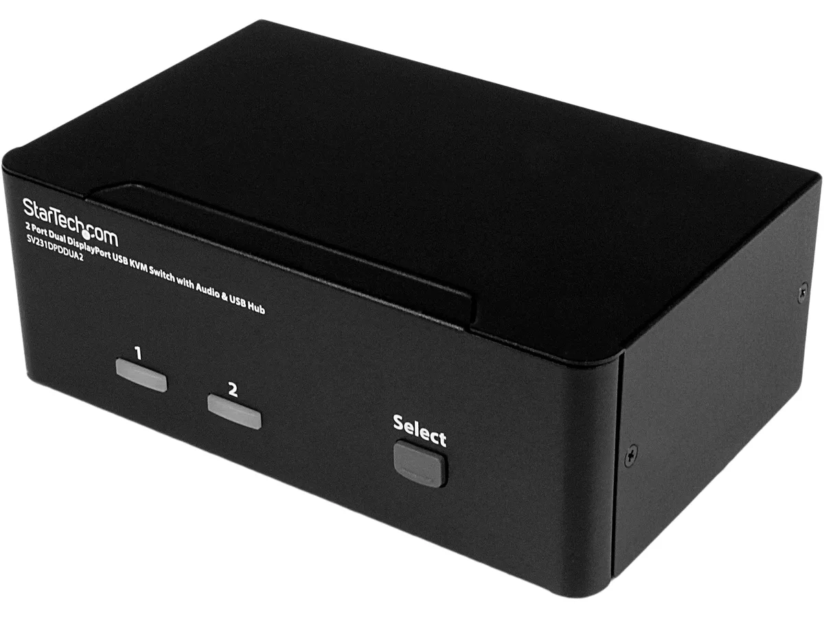 STARTECH STARTECH SV231DPDDUA2 2-Port Dual-Display KVM Switch 4K 60Hz — product photo