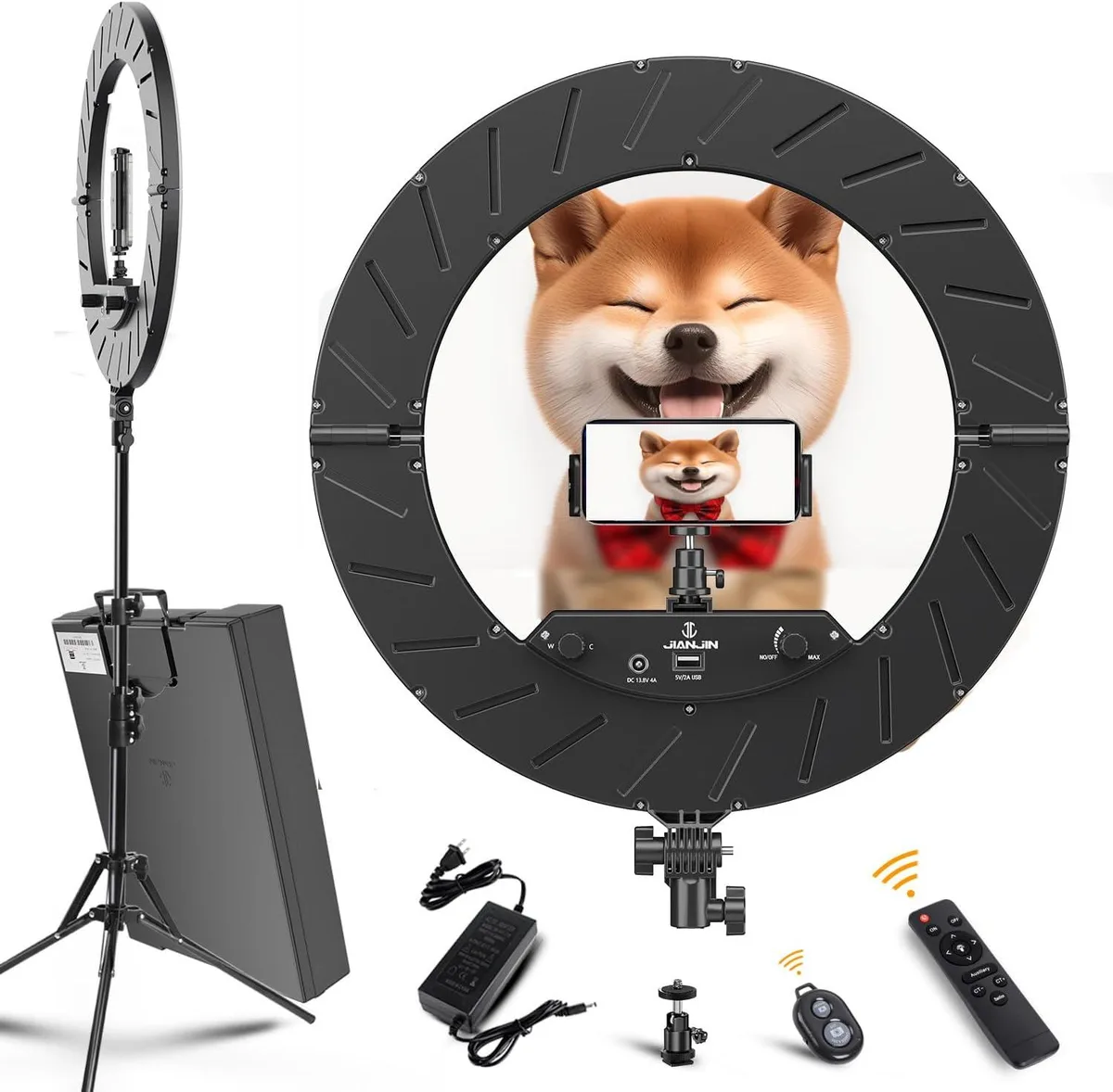 WUQ WUQ 18" 55W Ring Light Kit 45cm Black — product photo