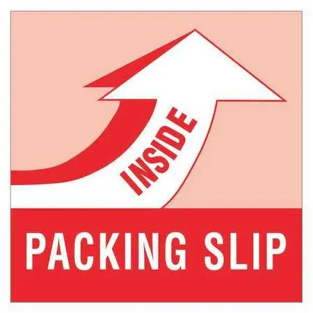 Tape Logic Tape Logic DL1180 "Packing Slip Inside" Labels Red/White — product photo