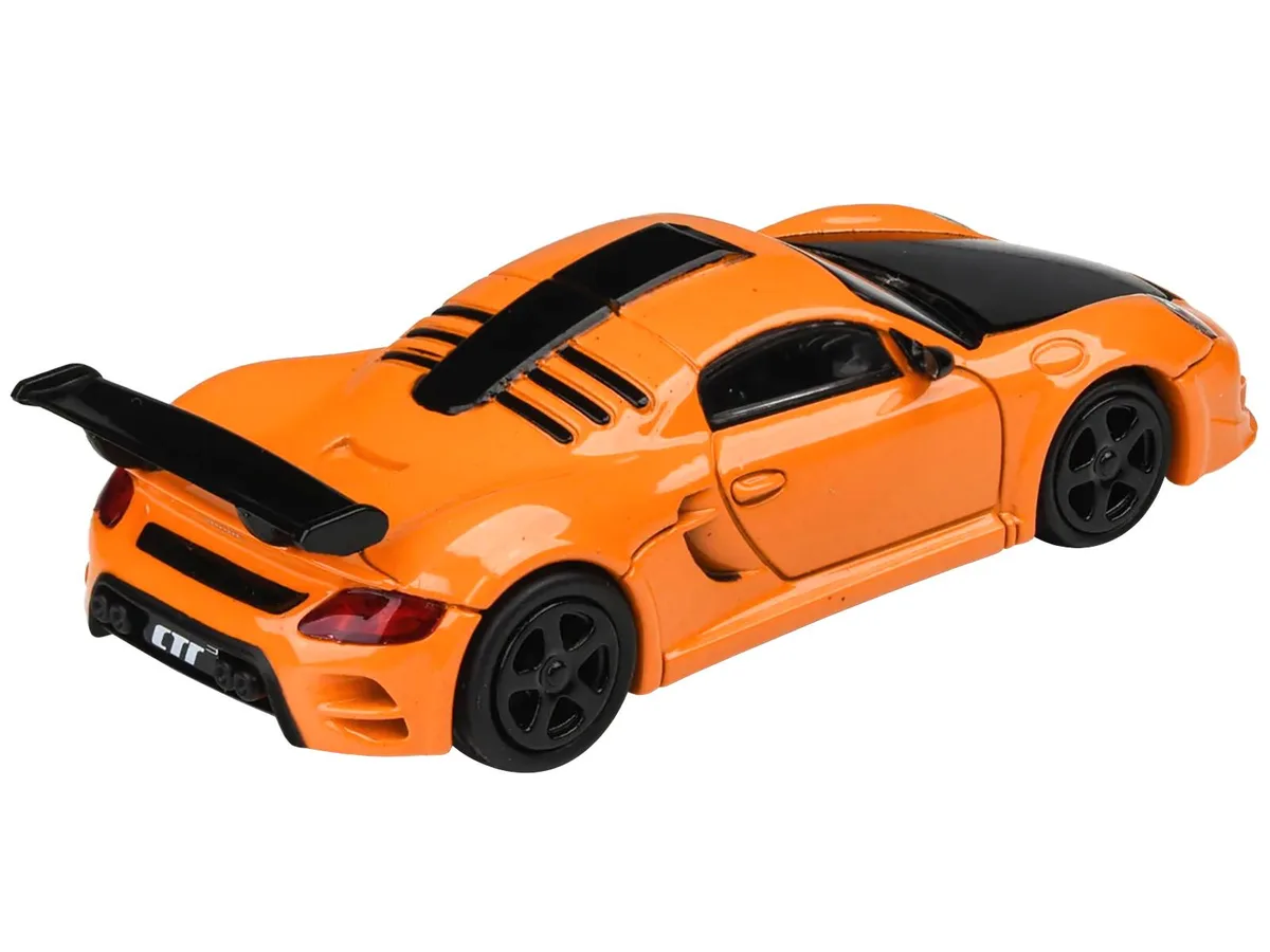 Paragon Paragon 2012 RUF CTR3 Clubsport 1/64 Diecast Car Orange Black Hood — product photo