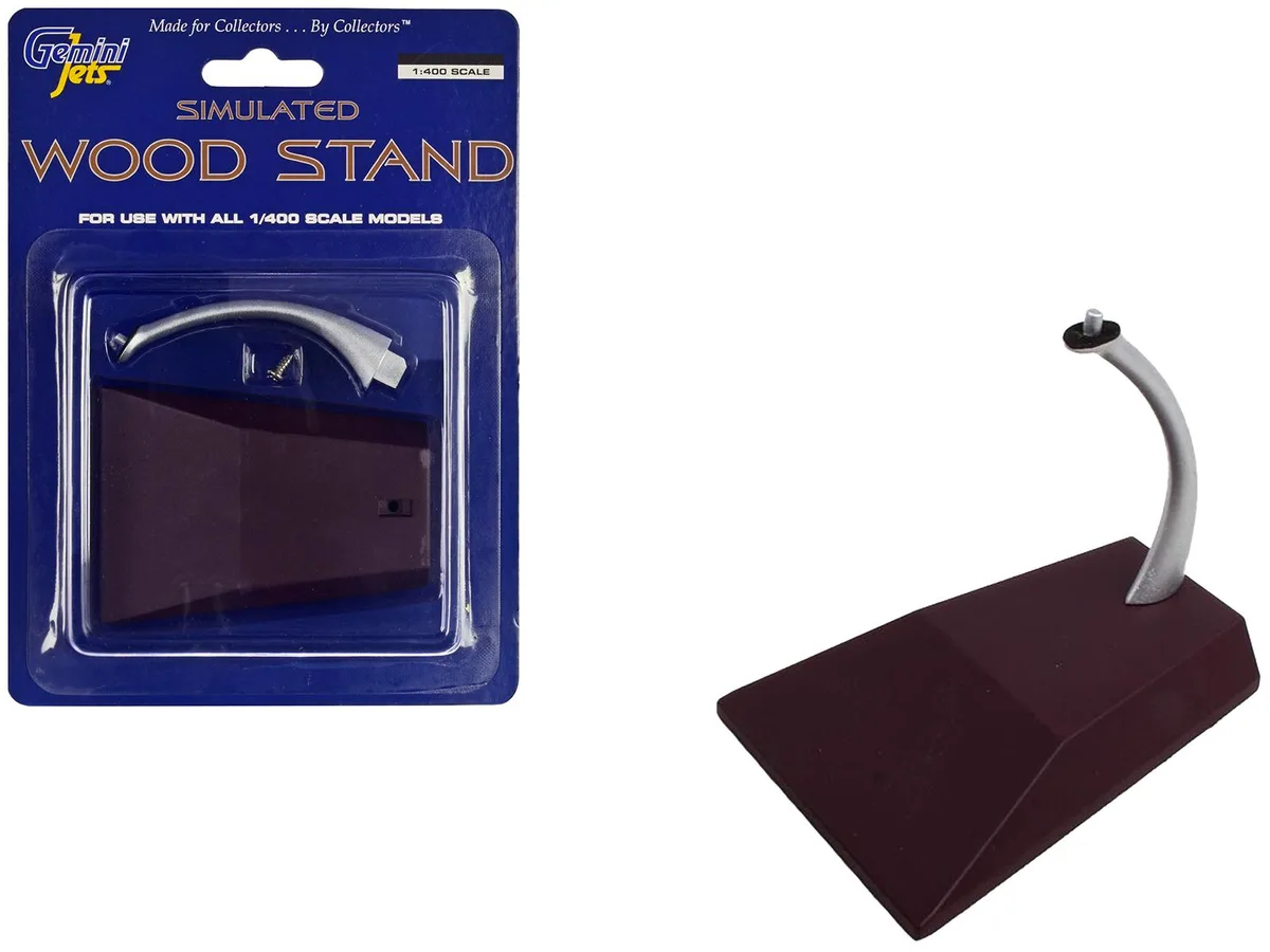 GeminiJets GeminiJets 1/400 Scale Simulated Wood Display Stand — product photo