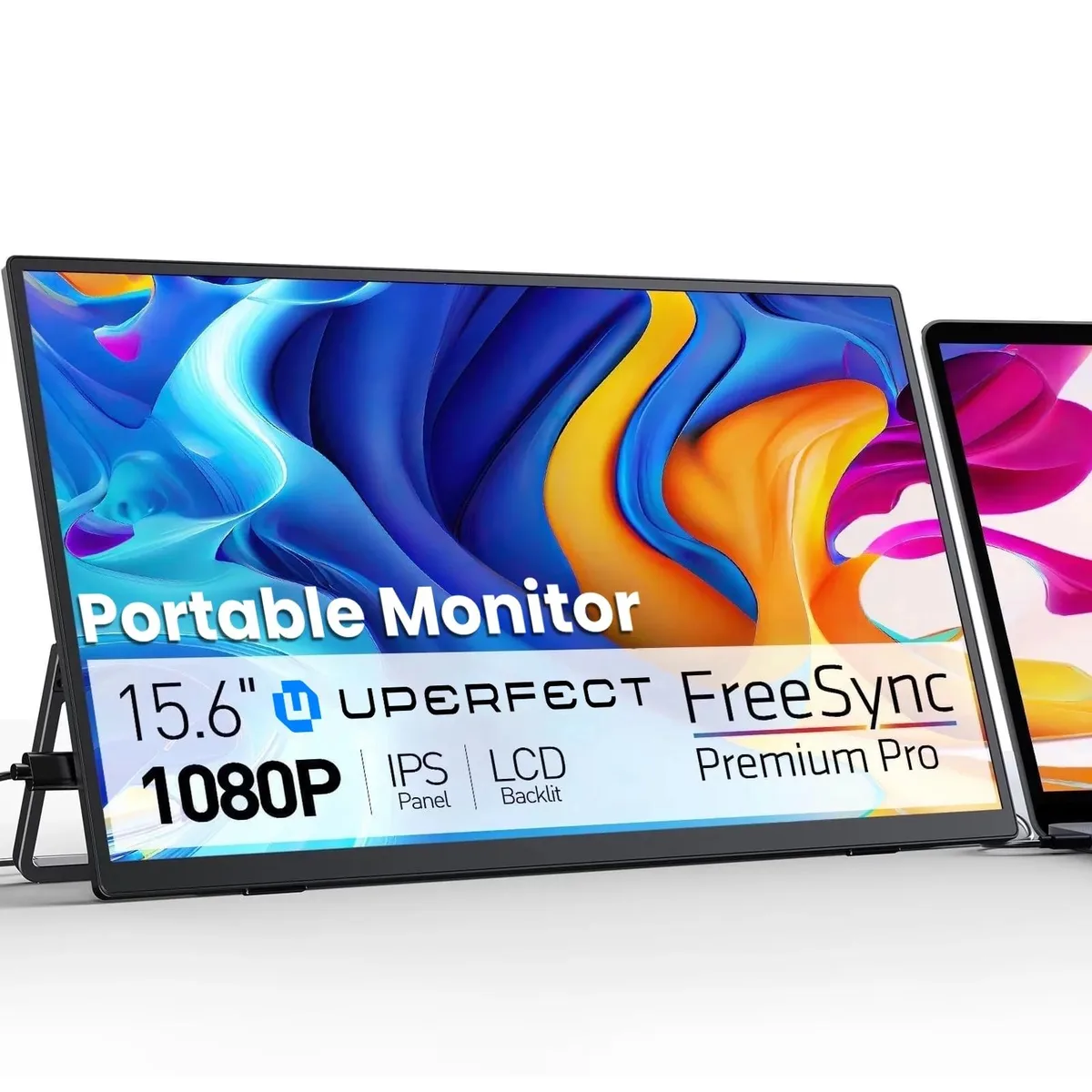 Uperfect Uperfect 15.6" Portable Monitor 1080P 125% sRGB 350Nits USB-C HDMI Stand — product photo