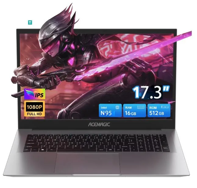 NIPOGI NIPOGI aX17PRO 17.3" FHD Ryzen 3 4300U 16GB 512GB Windows 11 Pro Graphite — product photo