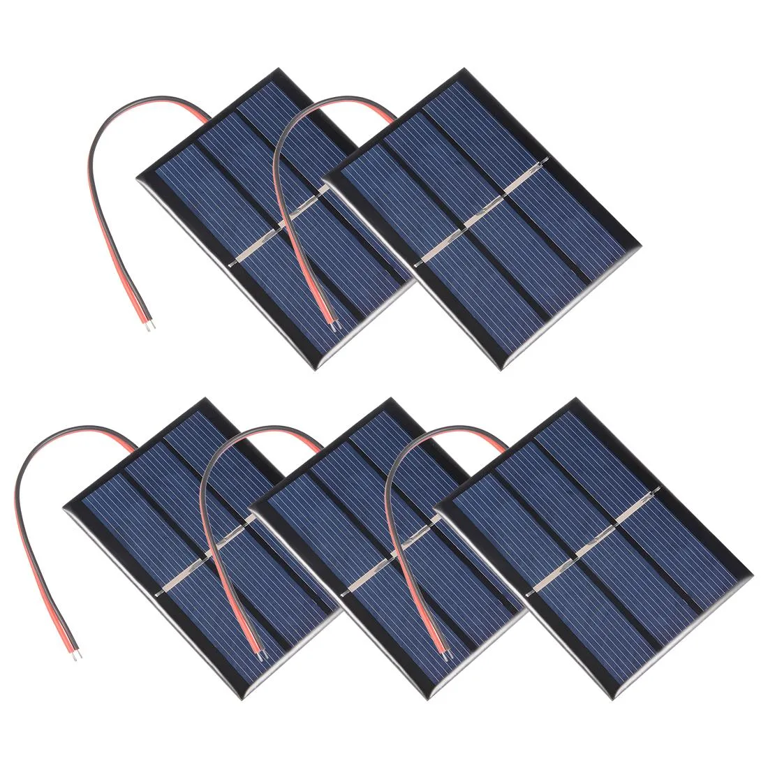 Unique-Bargains Unique-Bargains 5Pcs 0.65W 1.5V Polysilicon Solar Panel 80x60mm 145mm Wire — product photo