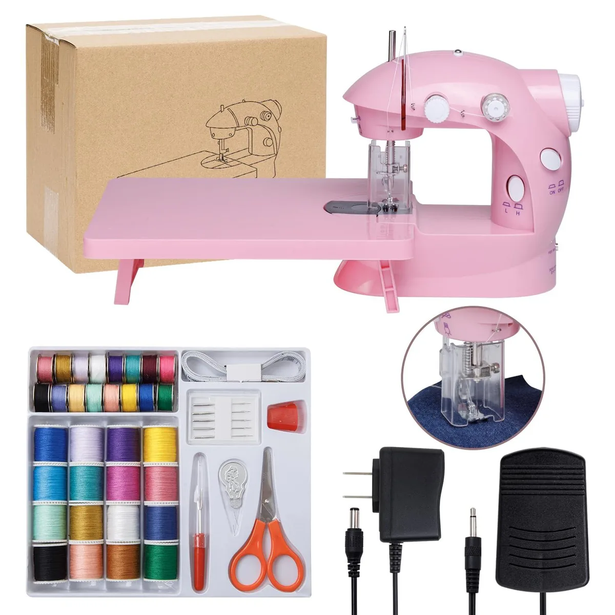  Xosewiuii 202 Peach Pink sewing machine — product photo