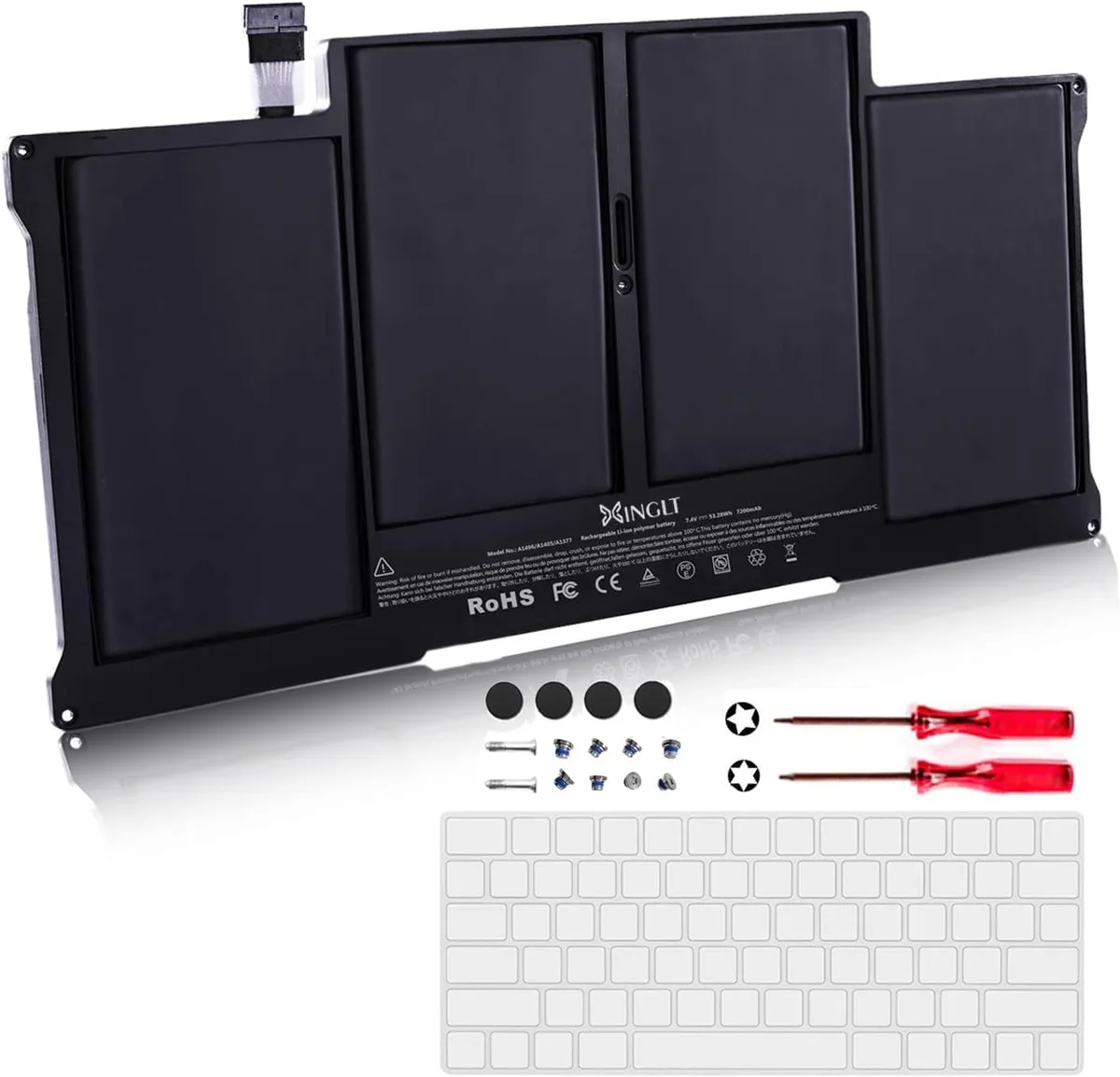 TAURKENAM TAURKENAM laptop battery 7200mAh 7.4V for MacBook Air 13 A1466 A1369 Upgraded 3.0 — product photo