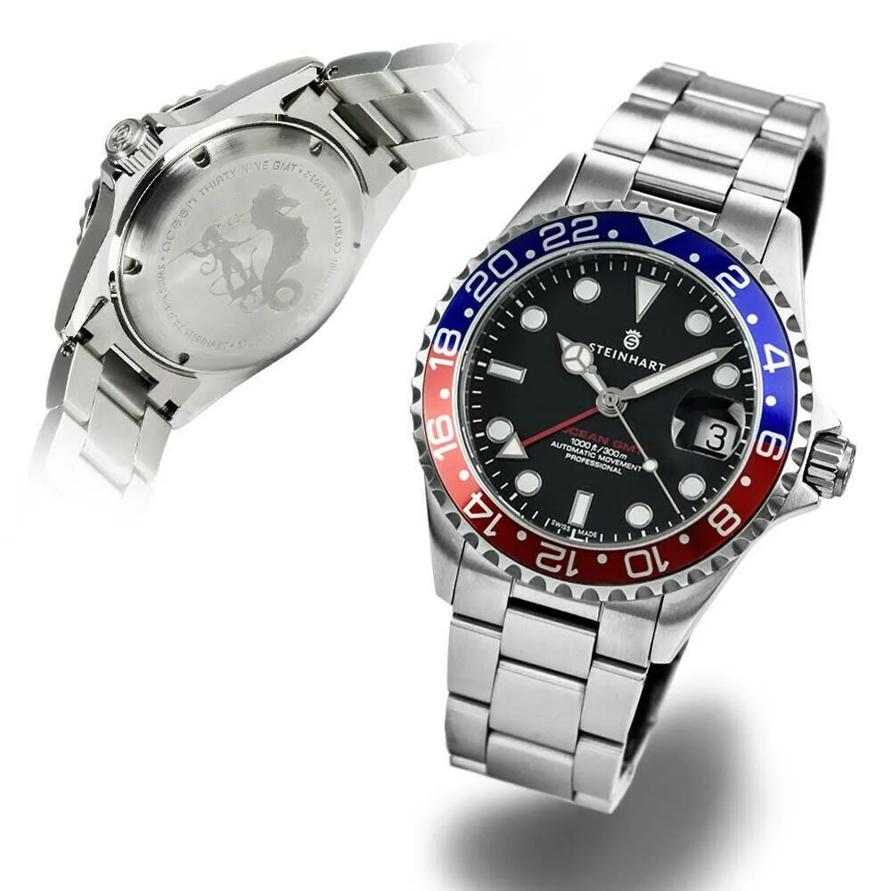 Steinhart Steinhart 103-0848 GMT-OCEAN One 39 Blue-Red Pepsi Watch — product photo