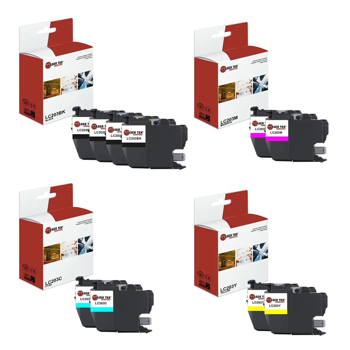 Laser Tek Services Laser Tek Services LC203 10 Pack Ink Cartridges — product photo