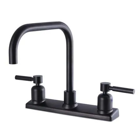 Concord centerset kitchen faucet, oil-rubbed bronze finish, cylindrical spout with swivel base