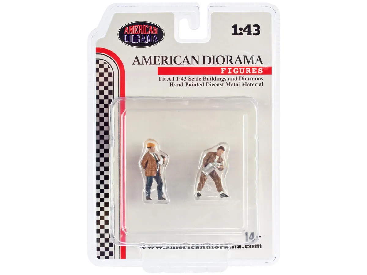 American Diorama American Diorama "Race Day" Two Diecast Figures Set 4 1/43 Scale Hobby Collectible — product photo